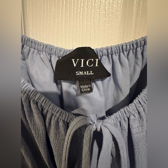 Vici Light Blue Mini Dress, S - Picture 4 of 9